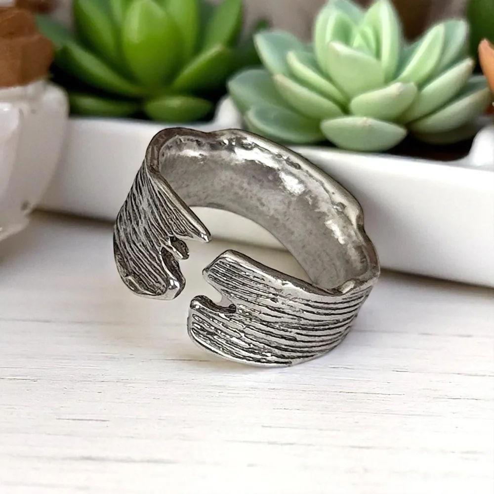 5 For $25💫Trendy Silver Whimsigoth Ring